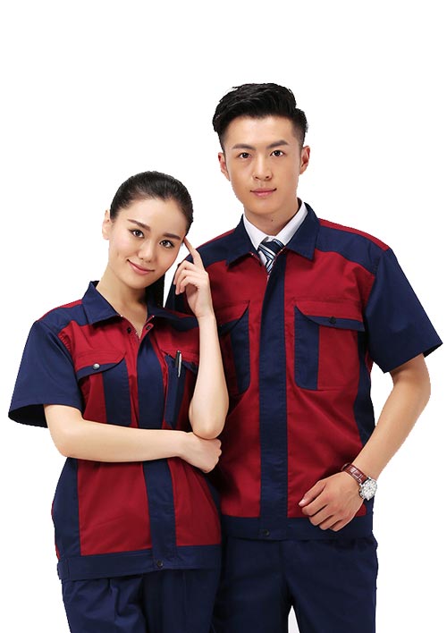 現貨夏裝工作服_工衣批發/定做款式圖